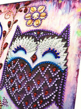 Load image into Gallery viewer, Crystal Rhinestone Diamond Painting Kit | Cartoon Owl
