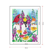 Load image into Gallery viewer, Crystal Rhinestone Diamond Painting Kit | Flowers and Birds (16x20inch)
