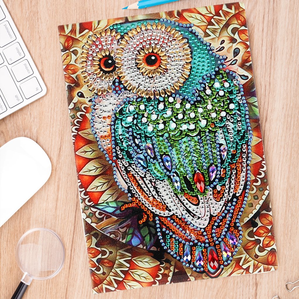 DIY Diamond Painting | Owl Notebook