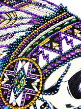 Load image into Gallery viewer, Crystal Rhinestone Diamond Painting Kit | Indian Skull
