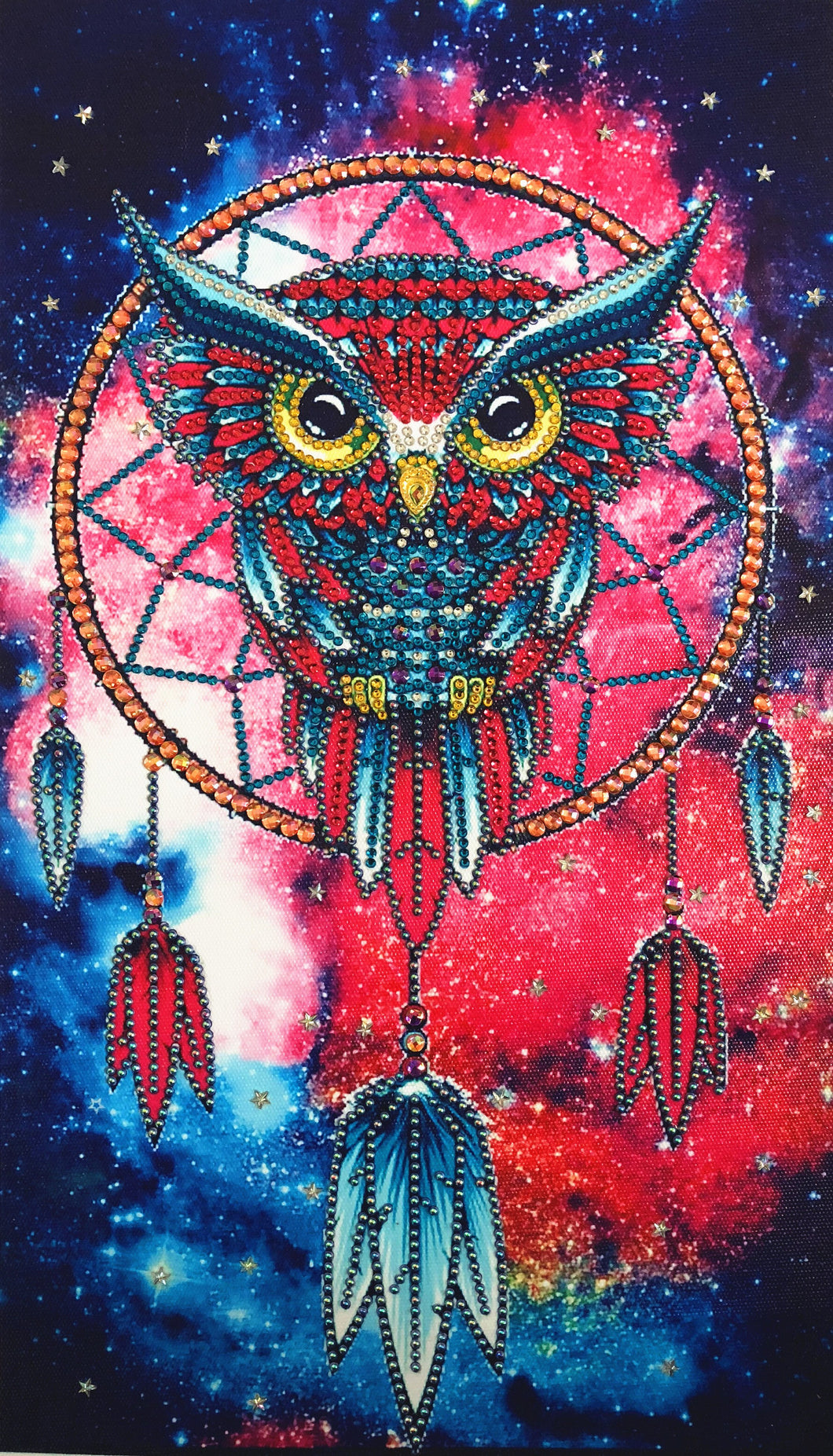 Crystal Rhinestone Diamond Painting Kit | Dreamcatcher Owl