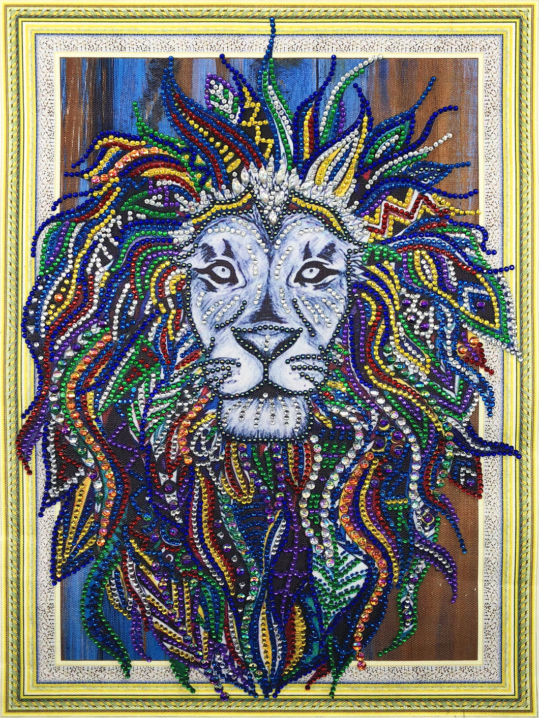 Crystal Rhinestone Diamond Painting Kit | Watercolor lion