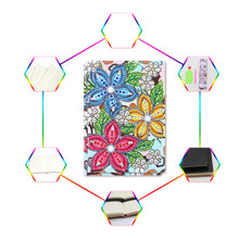 Load image into Gallery viewer, DIY Diamond Painting Notebook | Flower
