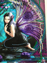 Load image into Gallery viewer, Crystal Rhinestone Diamond Painting Kit | Black Elf
