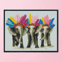 Load image into Gallery viewer, 11CT Full Cross Stitch | Elephant (36x46cm)

