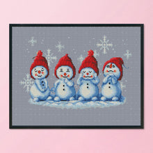 Load image into Gallery viewer, 11CT Full Cross Stitch | snowman (53x38cm)
