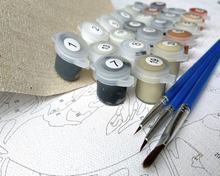 Load image into Gallery viewer, DIY Painting by number kit | Wild elephant
