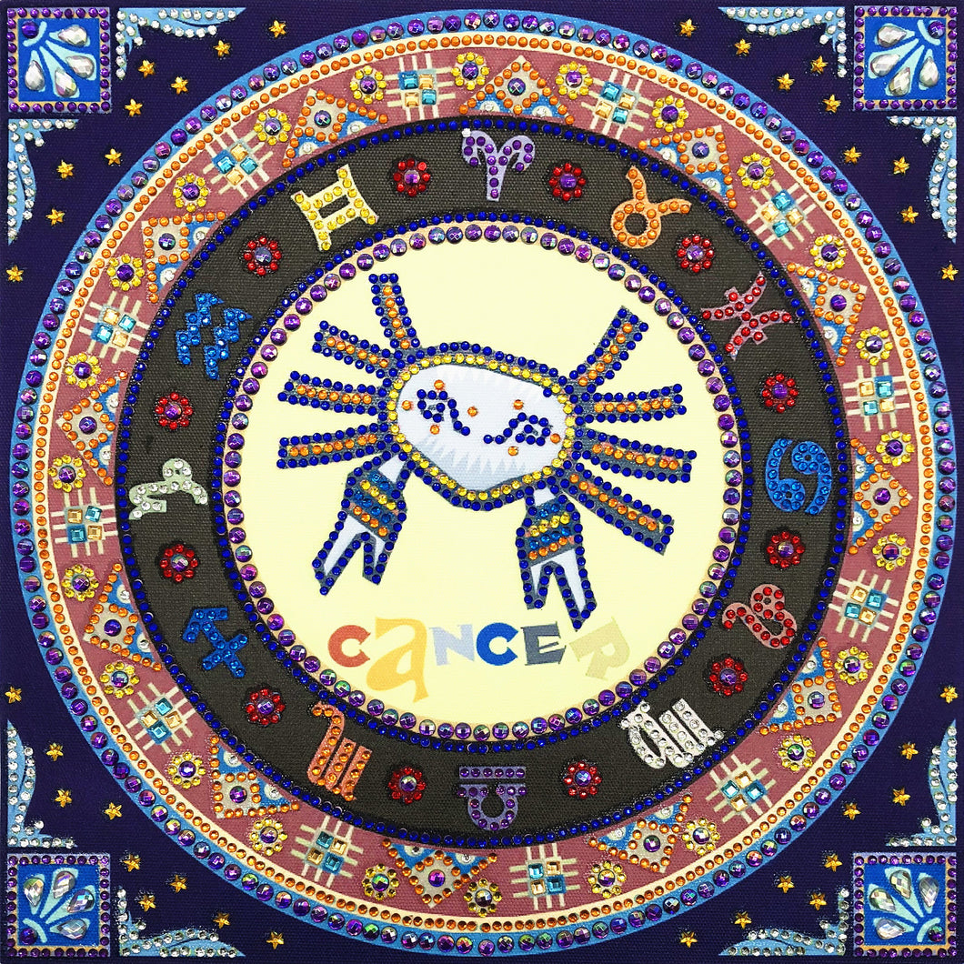 Crystal Rhinestone Diamond Painting Kit | Compass Cancer