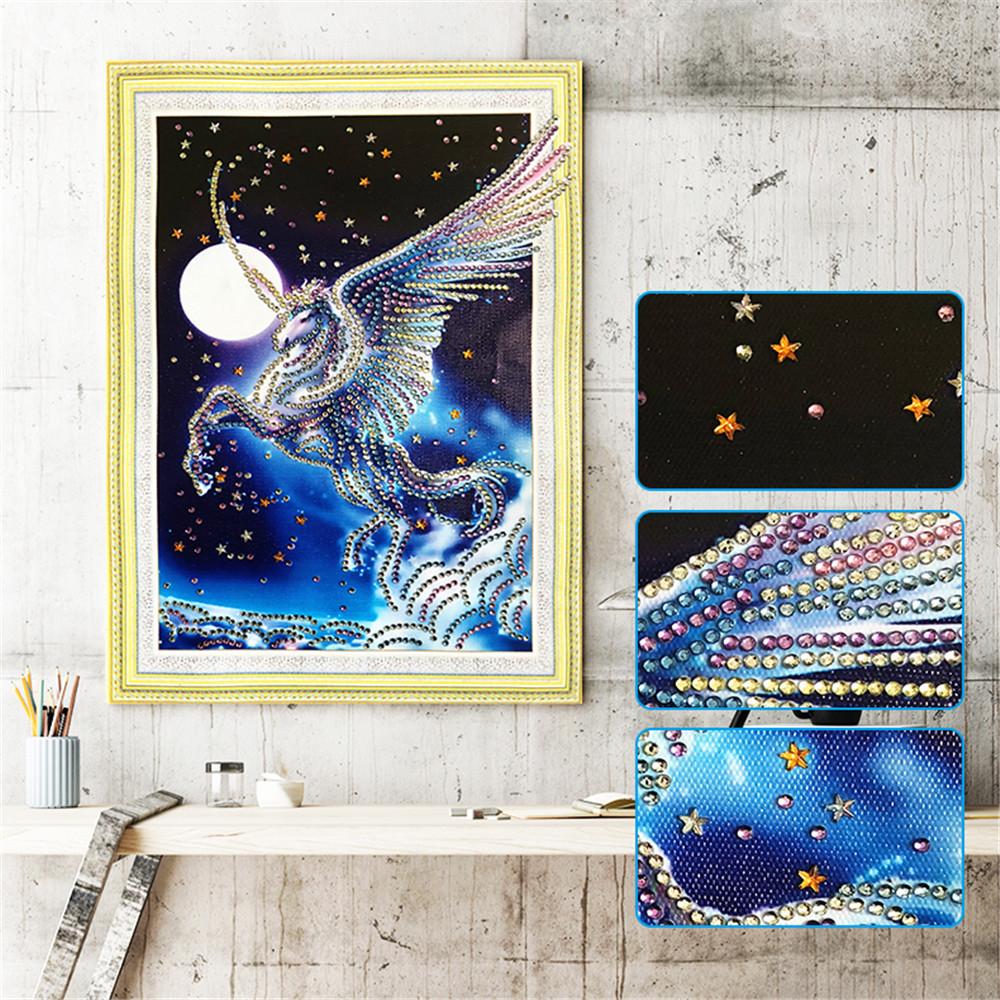 Crystal Rhinestone Diamond Painting Kit | Animal Pegasus