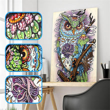 Load image into Gallery viewer, Crystal Rhinestone Diamond Painting Kit | Animal Owl
