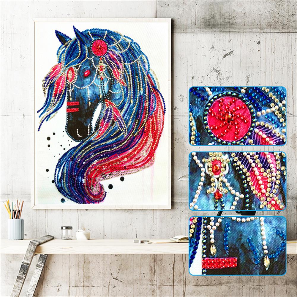 Crystal Rhinestone Diamond Painting Kit | Animal horse