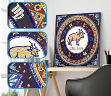 Load image into Gallery viewer, Crystal Rhinestone Diamond Painting Kit | Compass Taurus
