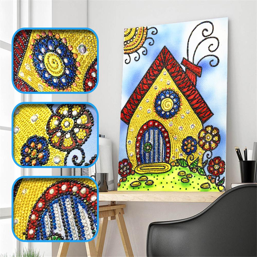 Crystal Rhinestone Diamond Painting Kit | Cartoon House