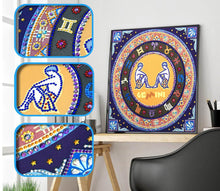 Load image into Gallery viewer, Crystal Rhinestone Diamond Painting Kit | Compass Gemini
