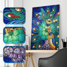 Load image into Gallery viewer, Crystal Rhinestone Diamond Painting Kit | Animal Peacock
