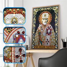 Load image into Gallery viewer, Crystal Rhinestone Diamond Painting Kit | Religious Leaders
