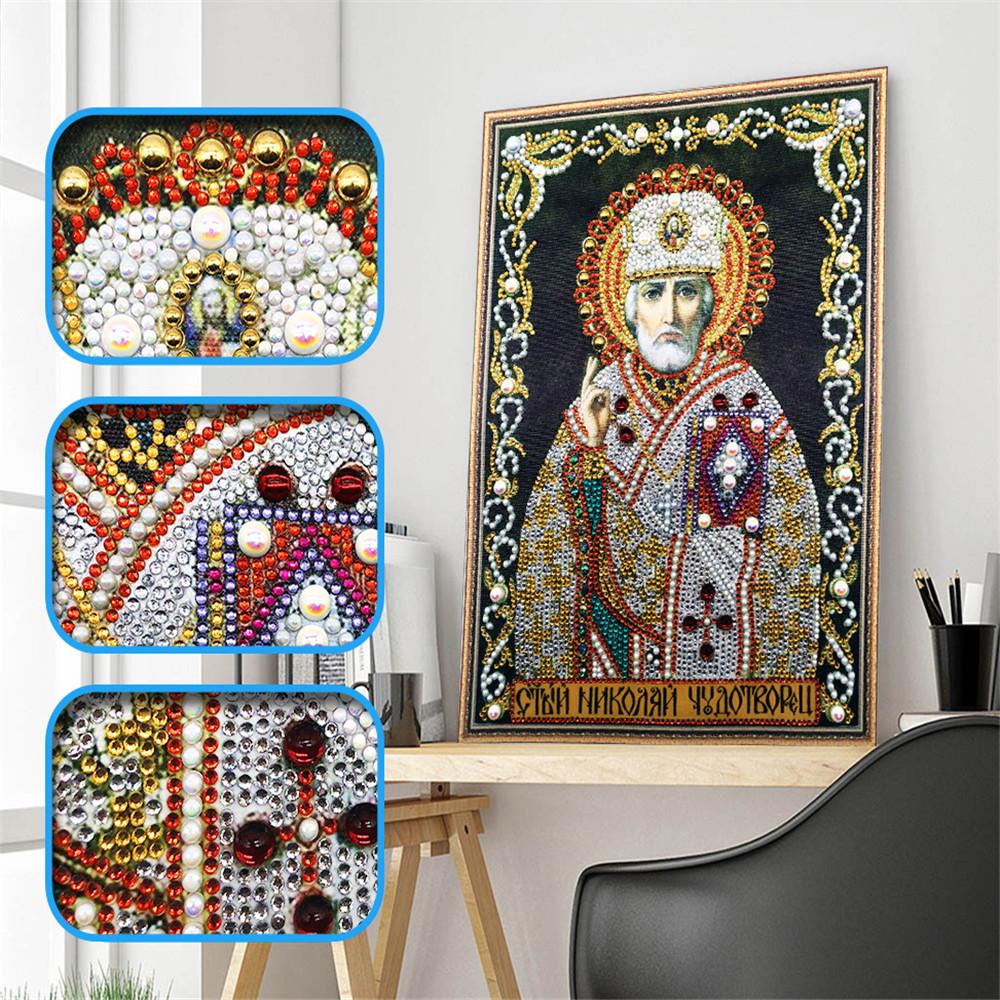 Crystal Rhinestone Diamond Painting Kit | Religious Leaders