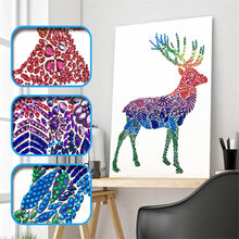Load image into Gallery viewer, Crystal Rhinestone Diamond Painting Kit | Animal Color Deer
