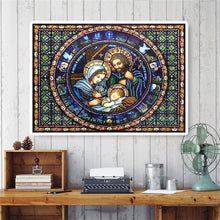 Load image into Gallery viewer, Crystal Rhinestone Diamond Painting Kit | Religious Family
