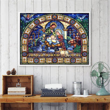 Load image into Gallery viewer, Crystal Rhinestone Diamond Painting Kit | Religious Family
