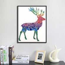 Load image into Gallery viewer, Crystal Rhinestone Diamond Painting Kit | Animal Color Deer
