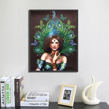 Load image into Gallery viewer, Crystal Rhinestone Diamond Painting Kit | Peacock Dress Beauty
