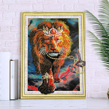 Load image into Gallery viewer, Crystal Rhinestone Diamond Painting Kit | Animal Lion
