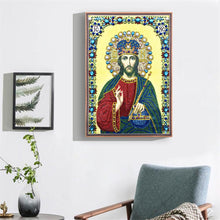 Load image into Gallery viewer, Crystal Rhinestone Diamond Painting Kit | Religious Leaders
