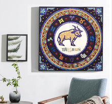 Load image into Gallery viewer, Crystal Rhinestone Diamond Painting Kit | Compass Taurus
