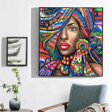 Load image into Gallery viewer, Crystal Rhinestone Diamond Painting Kit | Black Women
