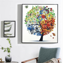 Load image into Gallery viewer, Crystal Rhinestone Diamond Painting Kit | Season Tree
