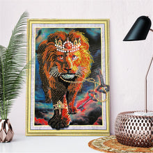 Load image into Gallery viewer, Crystal Rhinestone Diamond Painting Kit | Animal Lion
