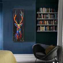Load image into Gallery viewer, Full Diamond Painting kit | Watercolor sika deer
