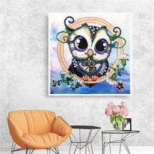 Load image into Gallery viewer, Crystal Rhinestone Diamond Painting Kit | Cartoon Owl
