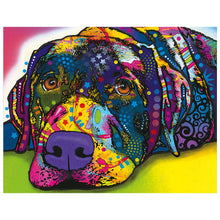 Load image into Gallery viewer, Full Diamond Painting kit | Watercolor Golden Retriever
