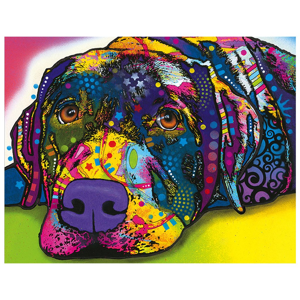 Full Diamond Painting kit | Watercolor Golden Retriever