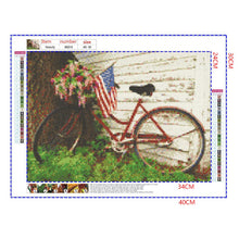 Load image into Gallery viewer, Full Diamond Painting kit | Flower basket on the front of bicycle
