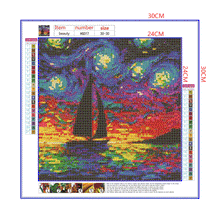 Load image into Gallery viewer, Full Diamond Painting kit | The brilliant &quot;Starry Night&quot;
