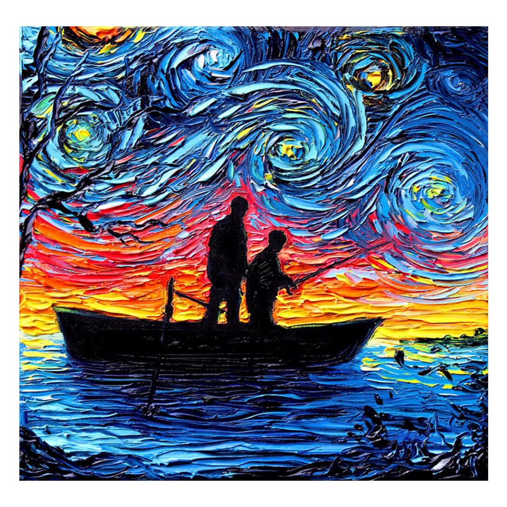 Full Diamond Painting kit | Fishing under the stars