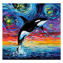 Load image into Gallery viewer, Full Diamond Painting kit | Killer Whale Jumping

