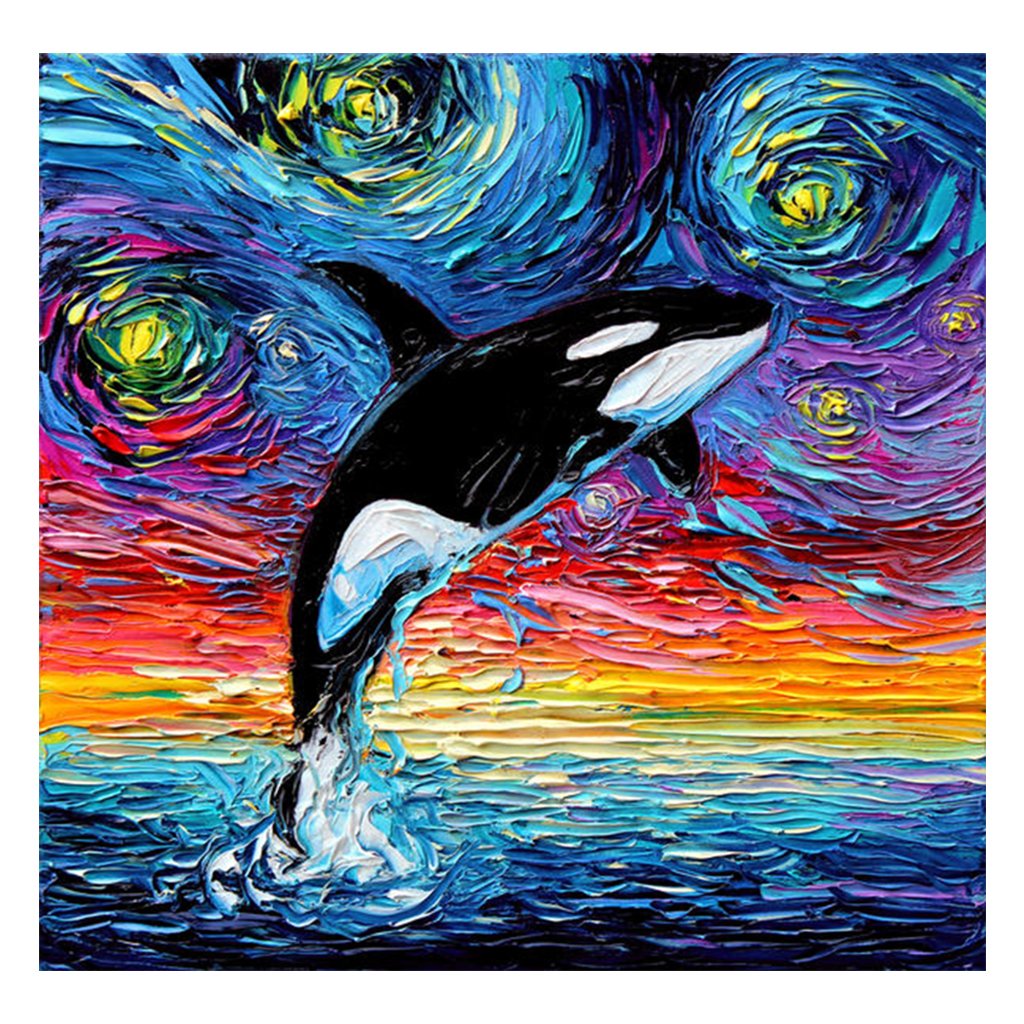 Full Diamond Painting kit | Killer Whale Jumping