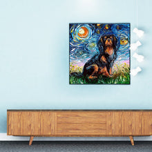 Load image into Gallery viewer, Full Diamond Painting kit | Bernese Mountain Dog under the beautiful starry sky
