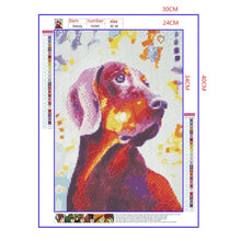 Load image into Gallery viewer, Full Diamond Painting kit | Colorful Dog
