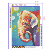 Load image into Gallery viewer, Full Diamond Painting kit | Watercolor elephant
