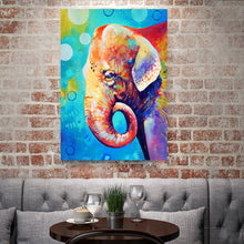 Load image into Gallery viewer, Full Diamond Painting kit | Watercolor elephant
