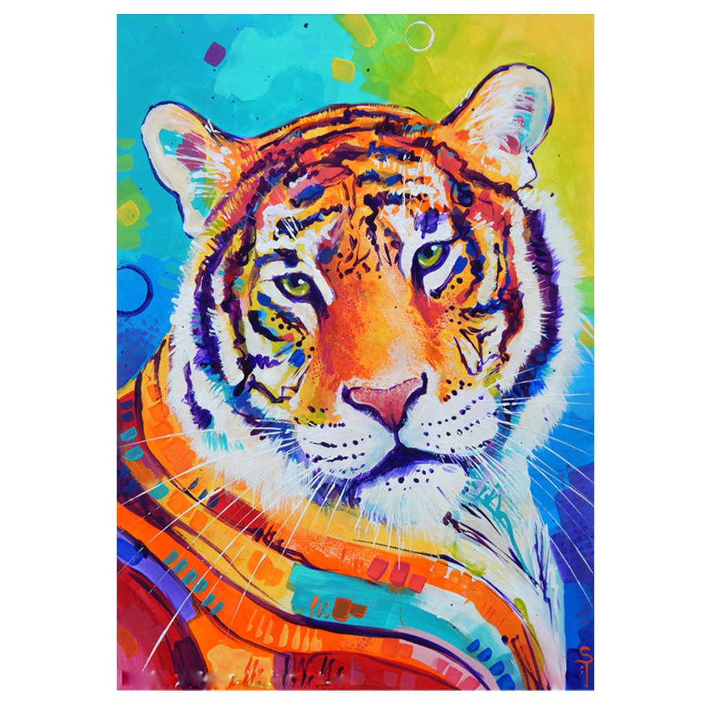 Full Diamond Painting kit | Watercolor tiger