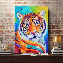 Load image into Gallery viewer, Full Diamond Painting kit | Watercolor tiger
