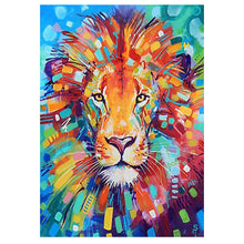 Load image into Gallery viewer, Full Diamond Painting kit | Watercolor lion
