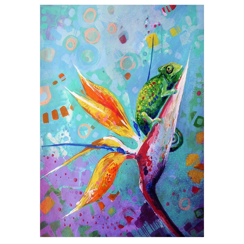 Full Diamond Painting kit | Watercolor frog