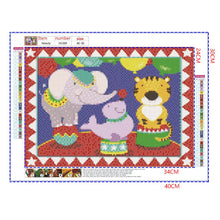 Load image into Gallery viewer, Full Diamond Painting kit | Circus animals

